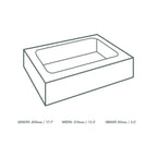 Vegware Large platter box and insert (45 x 31 x 8.2cm)