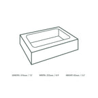 Vegware Regular platter box and insert (31 x 22.5 x 8.2cm)