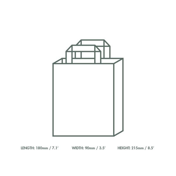 Vegware Small recycled paper carrier (7in width, volume 3.6L)