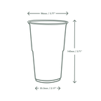 Vegware Pint to brim PLA cup, UKCA UKNI CE mark, 96-Series
