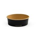 Vegware 16oz / 500ml round black food container, 150-Series