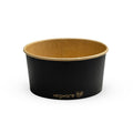 Vegware 34oz / 1000ml round black food container, 150-Series