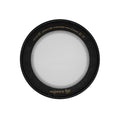 Vegware Round black paper lid, cellophane window, 150-Series