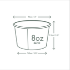 Vegware 8oz / 250ml Feel Snug soup container, 90-Series