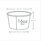 Vegware 16oz / 500ml Feel Snug soup container, 115-Series