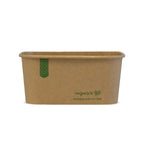 Vegware 34oz / 1000ml rectangular kraft food container