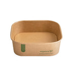 Vegware 32oz / 950ml square kraft  food container