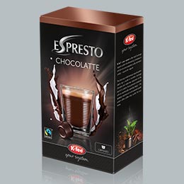 Espresto Hot Chocolate Capsules - 6x boxes of 16 capsules | UK Trade Supplier