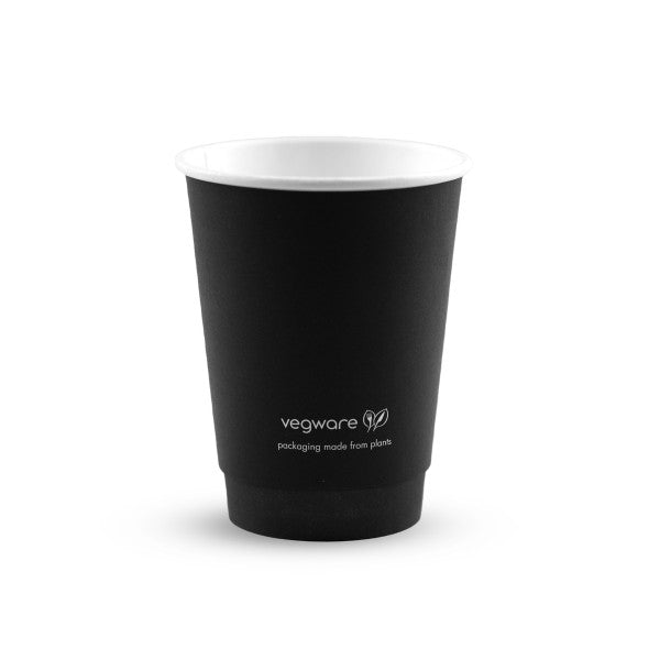 Vegware 12oz / 360ml black hot cup, 89-Series - EU