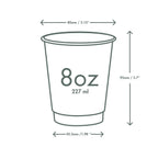 Vegware 8oz / 250ml black double wall cup, 79-Series