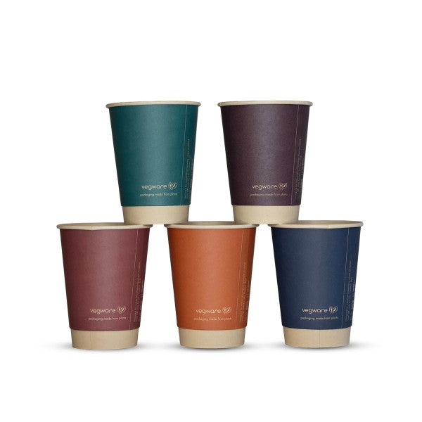 Vegware 12oz / 360ml Feel Snug double wall hot cup, 89-Series