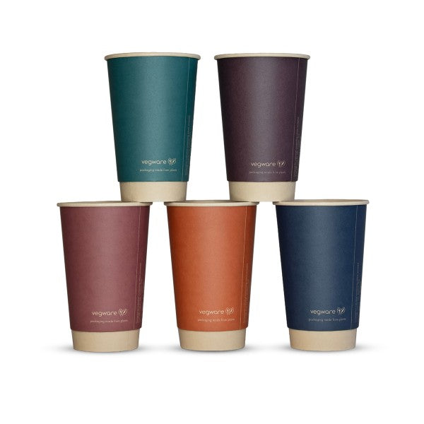 Vegware 16oz / 500ml Feel Snug double wall hot cup, 89-Series