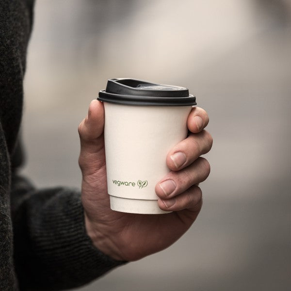 Vegware 8oz / 250ml white double wall hot cup, 79-Series