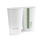 Vegware 16oz / 500ml white double wall hot cup, 89-Series