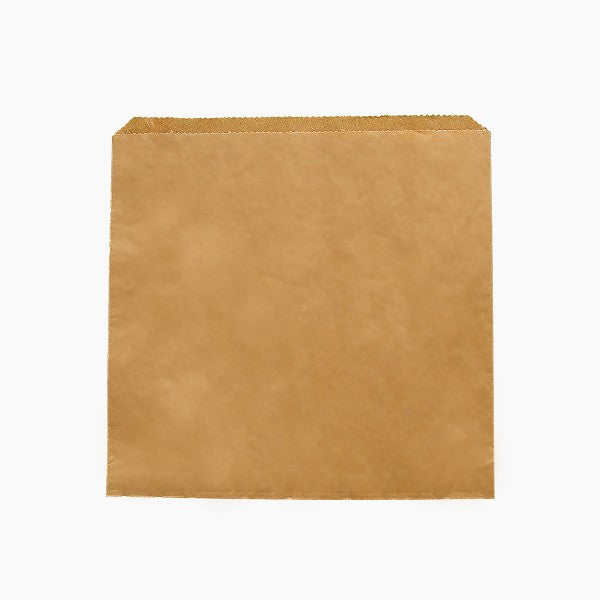 Vegware 10 x 10in / 250 x 250mm recycled kraft flat bag