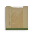 Vegware 10 x 10in / 250 x 250mm kraft NatureFlex window bag
