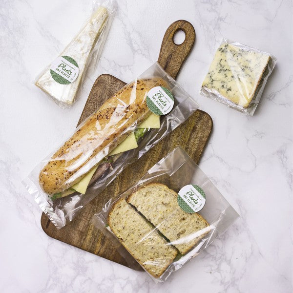 Vegware 170 x 205mm clear NatureFlex bag