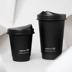 Vegware 89-Series black paper sipping lid