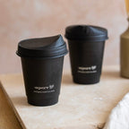 Vegware 79-Series black paper sipping lid
