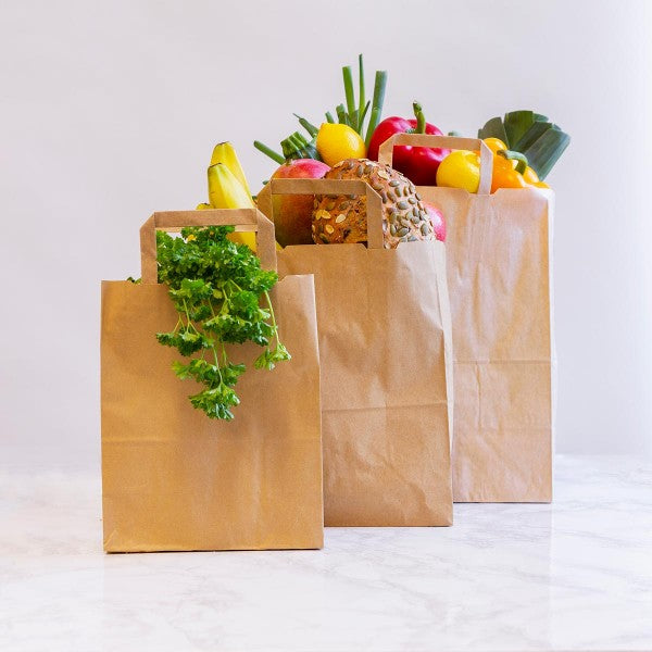 Vegware Medium recycled paper carrier (8.5in width, volume 6.0L)