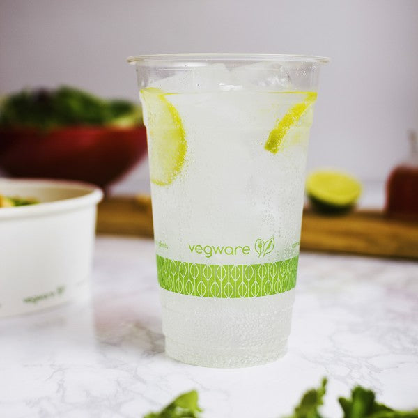Vegware 20oz / 600ml PLA cold cup, 96-Series