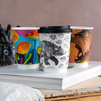 Vegware 12oz / 360ml Gallery design double wall hot cup, 89-Series
