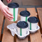 Vegware Splittable 4-cup carry tray