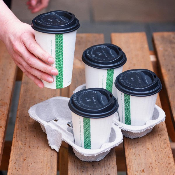 Vegware Splittable 4-cup carry tray