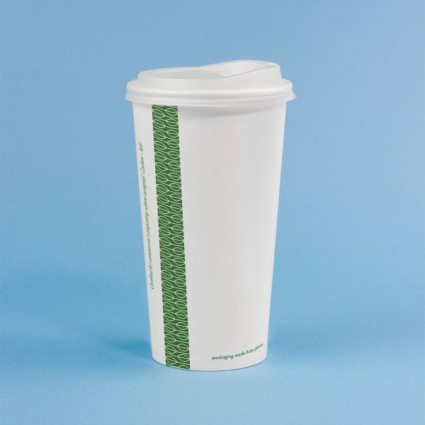 Vegware 20oz / 600ml white hot cup, 89-Series