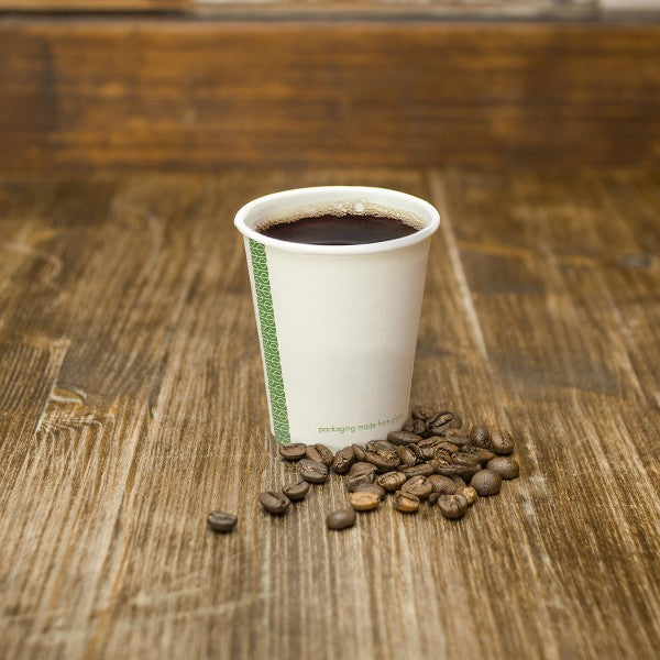 Vegware 6oz / 180ml white hot cup, 72-Series