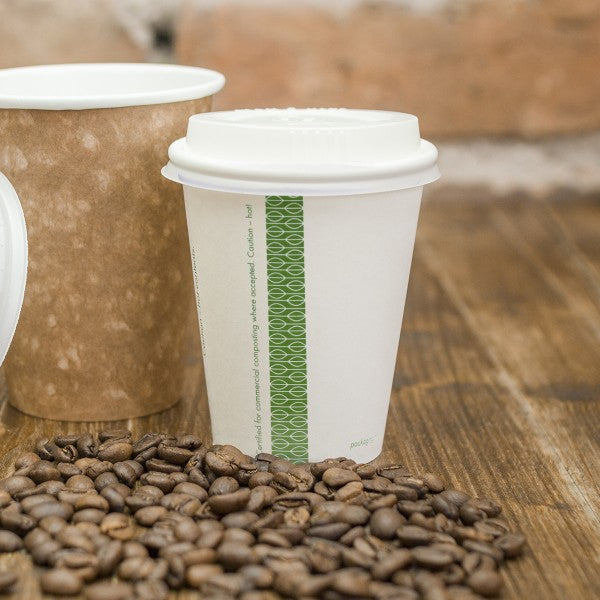 Vegware 8oz / 250ml white hot cup, 79-Series