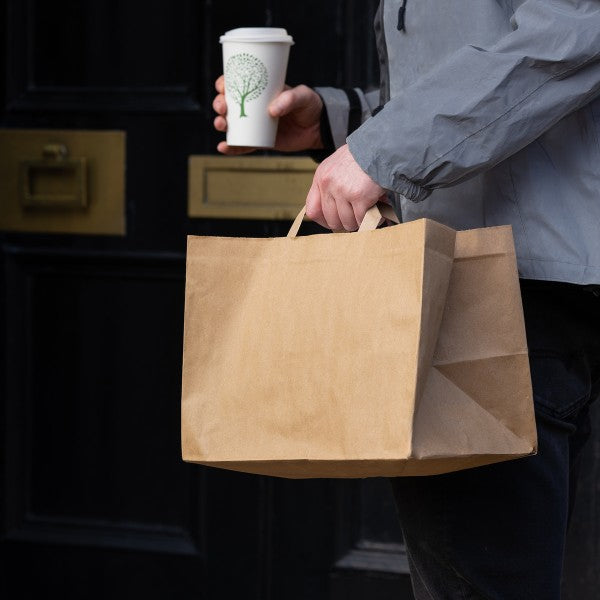 Vegware Extra large recycled paper carrier (12.5in width)