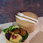 Vegware Round kraft paper lid, 150-Series