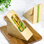 Vegware Standard 65mm kraft Sandwich Wedge