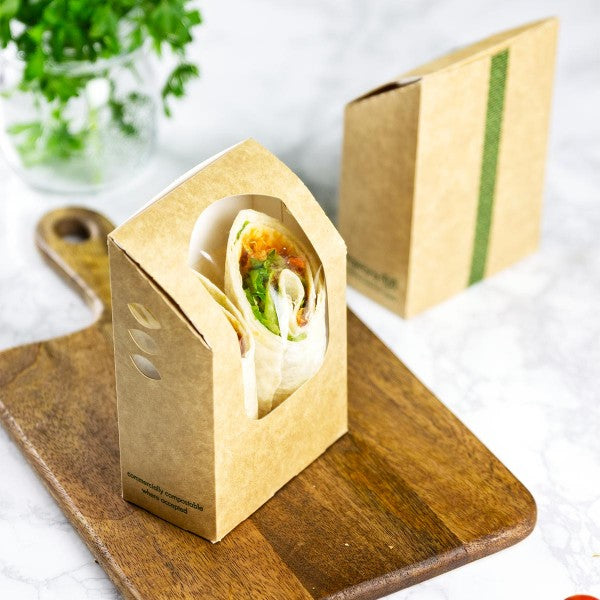 Vegware Tortilla / wrap kraft carton