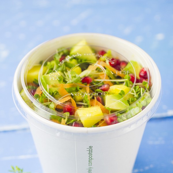 Vegware 115-Series flat PLA cold lid
