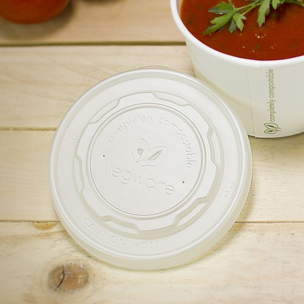 Vegware 115-Series flat CPLA hot lid