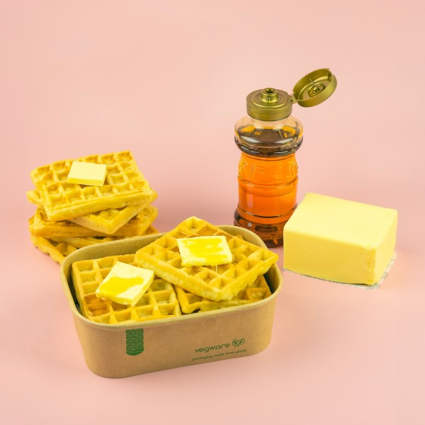 Vegware 24oz / 750ml rectangular kraft food container