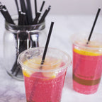 Vegware Cocktail black 6mm paper straw, 5.5in / 140mm