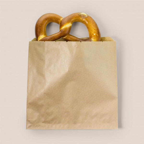 Vegware 10 x 10in / 250 x 250mm recycled kraft flat bag