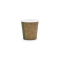 Vegware 4oz / 120ml brown kraft hot cup, 62-Series - EU