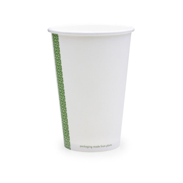 Vegware 16oz / 500ml white hot cup, 89-Series