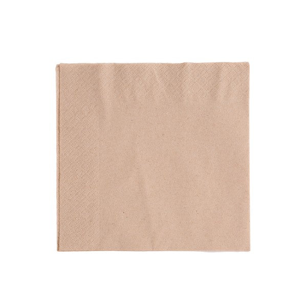 Vegware 33cm 2-ply unbleached napkin