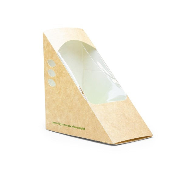 Vegware Standard 65mm kraft Sandwich Wedge