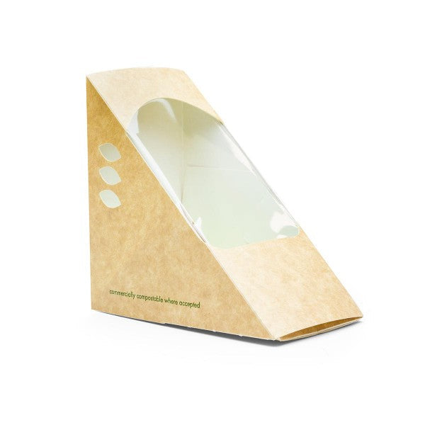 Vegware Deep Fill 75mm kraft Sandwich Wedge
