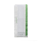 Vegware 100 x 50 x 250mm glassine bag with NatureFlex window