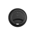Vegware 89-Series CPLA hot cup lid, black