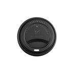 Vegware 89-Series CPLA hot cup lid, black