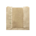 Vegware 8.5 x 8.5in / 215 x 215mm kraft NatureFlex window bag