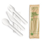 Vegware Compostable paper cutlery kit
